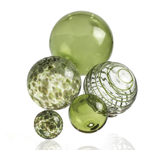 Glass Balls Olive