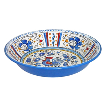 Le Cadeaux Salad Bowl Rooster Blue