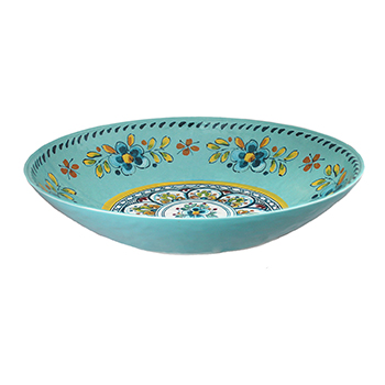 Le Cadeaux 11" Serving Bowl Madrid Turquoise